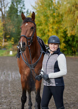 Load image into Gallery viewer, Bits of Plaid Quilted Equestrian Vest
