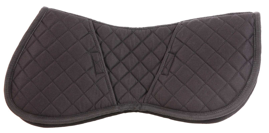 Quilted Half Pad with Inserts - Black