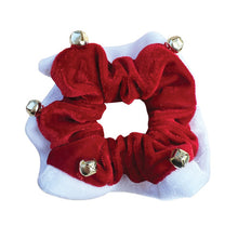 Load image into Gallery viewer, Hair Scrunchie - Christmas Bells
