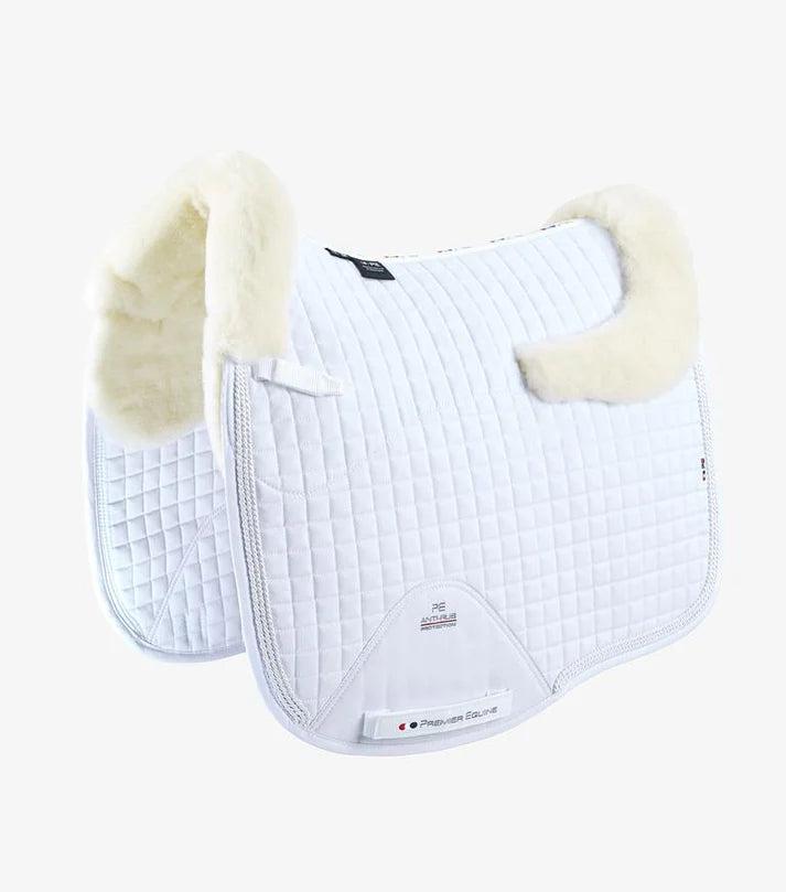 Pony close contact merino European dressage White with Natural Wool