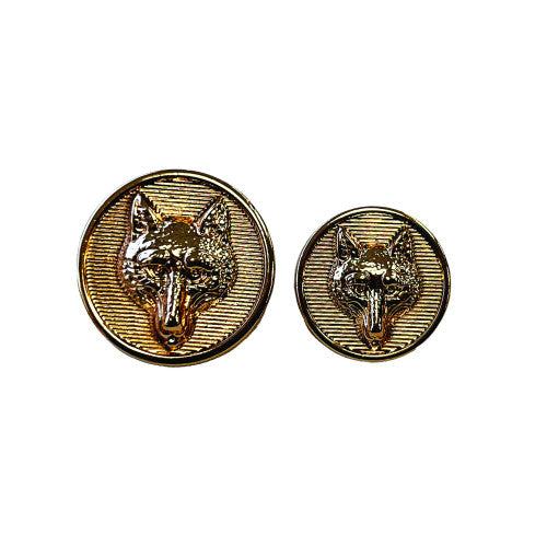 Metal Foxhead Buttons