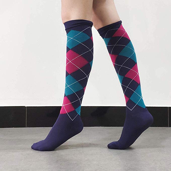 Compression Unisex Socks Argyle