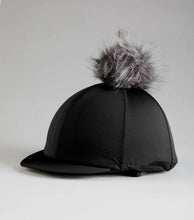 Load image into Gallery viewer, PEI Jersey Hat Silk with Faux Fur Pom Pom - helmet covers
