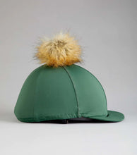 Load image into Gallery viewer, PEI Jersey Hat Silk with Faux Fur Pom Pom - helmet covers
