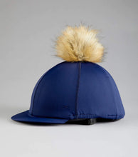 Load image into Gallery viewer, PEI Jersey Hat Silk with Faux Fur Pom Pom - helmet covers
