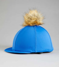 Load image into Gallery viewer, PEI Jersey Hat Silk with Faux Fur Pom Pom - helmet covers
