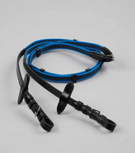 Load image into Gallery viewer, Mineo Pony Continental Reins Black/Blue
