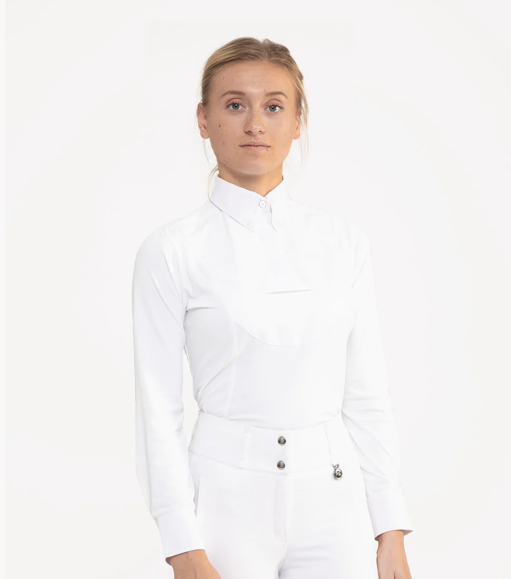 Tessa Ladies Long Sleeve Tie Shirt