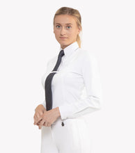 Load image into Gallery viewer, Tessa Ladies Long Sleeve Tie Shirt
