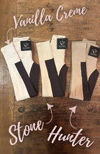 Load image into Gallery viewer, BARE UltraSlim 2-Tone Competition Tights - Stone &amp; Havana Brown

