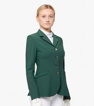 Load image into Gallery viewer, Premier Equine Hagen Ladies Competition Jacket - Green - wine- black
