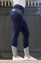 Load image into Gallery viewer, BARE Performance Riding Tights - houndstooth
