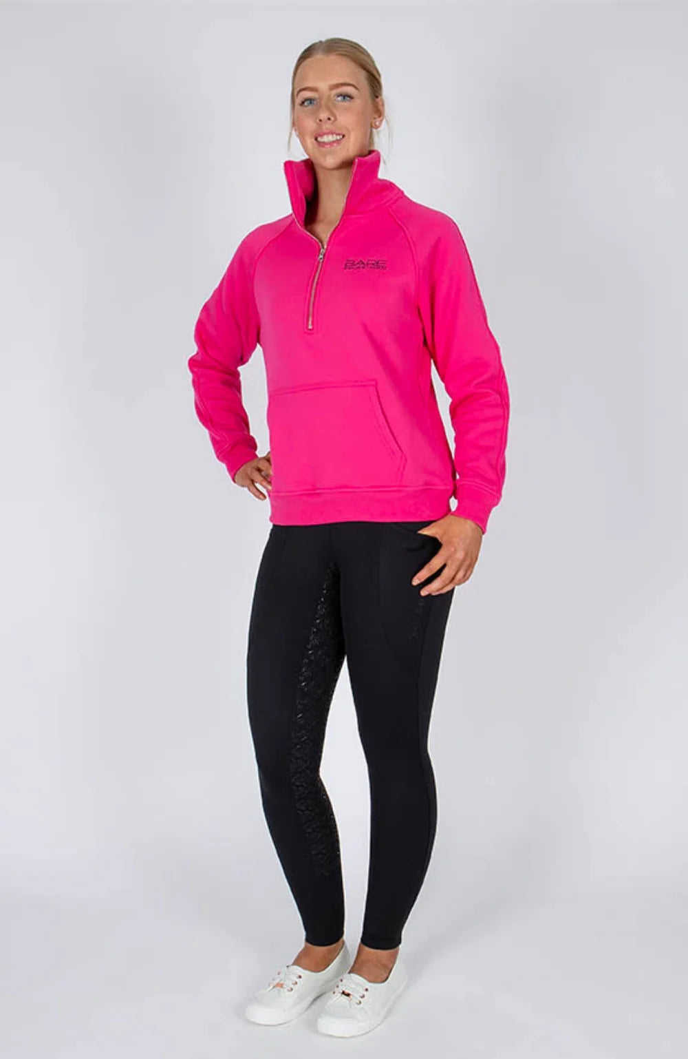 BARE Quarter Zip Teddy Pullover Sweater
