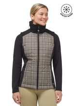 Load image into Gallery viewer, Bits of Plaid Quilted Equestrian Vest
