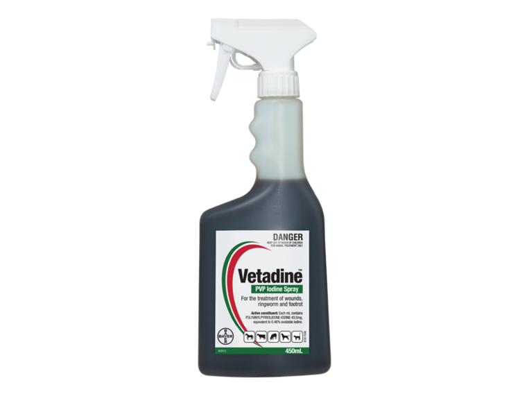 Vetadine PVP Iodine Spray 450ml