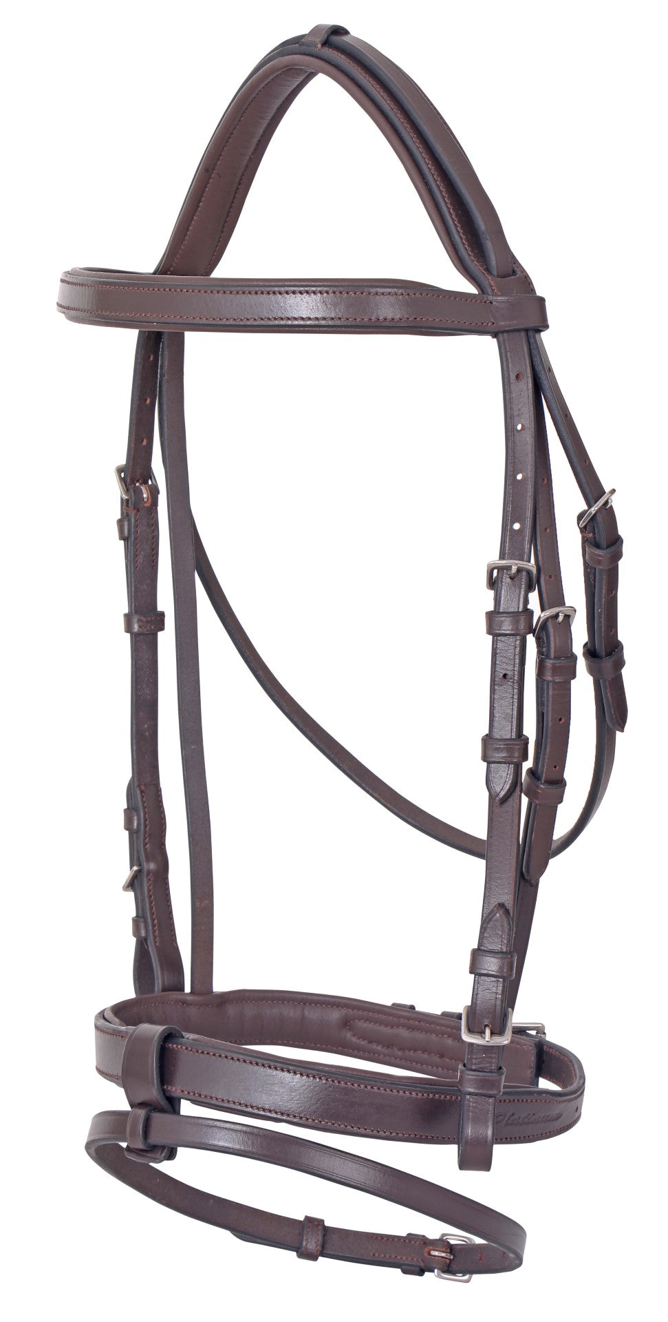 Platinium  Flat Padded Hanoverian Bridle