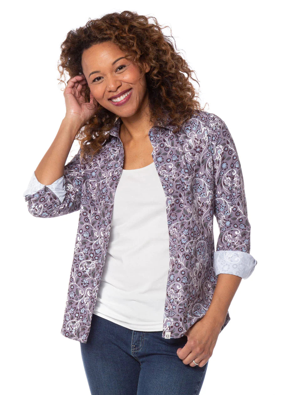 Journey Button Front Shirt - Print Kerrits