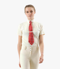 Load image into Gallery viewer, Luciana ladies Short Sleeve Tie Shirt
