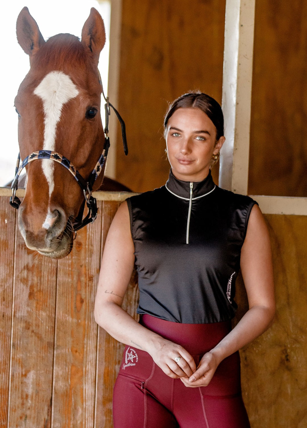 CAVALLINO LADIES MESH SLEEVELESS SHIRT