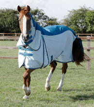 Load image into Gallery viewer, PEI Buster Stay-Dry Super Lite Fly Rug with surcingles
