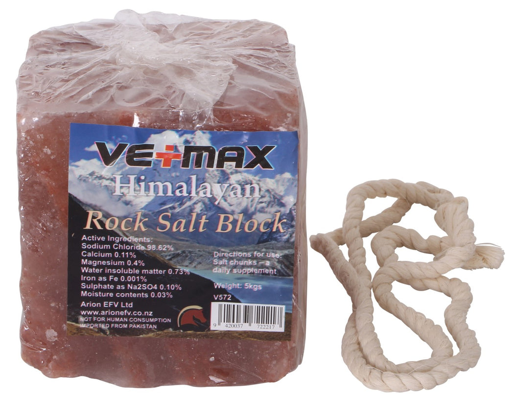 VETMAX HIMALAYAN ROCK SALT BLOCK 4.5KG