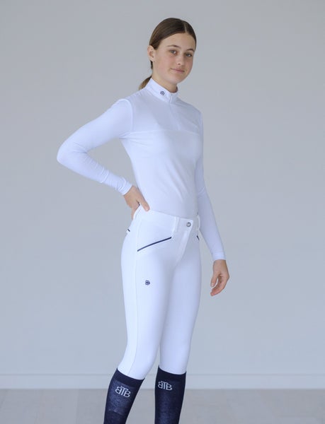 BTB 'ALYSSA' WHITE COMPETITION BREECHES