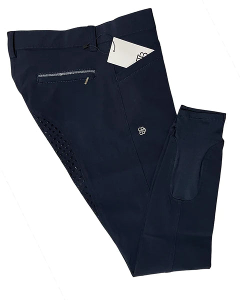 BTB 'LUCIA' NAVY COOLMAX BREECH WITH GLITTER TRIM