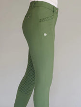 Load image into Gallery viewer, BTB &#39;MOLLY&#39; COOLMAX BAMBOO BREECH IN NAVY, GREY &amp; WHITE &amp; GREEN
