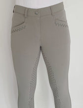 Load image into Gallery viewer, BTB &#39;MOLLY&#39; COOLMAX BAMBOO BREECH IN NAVY, GREY &amp; WHITE &amp; GREEN
