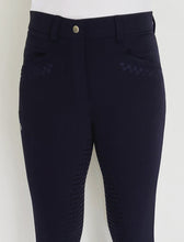 Load image into Gallery viewer, BTB &#39;MOLLY&#39; COOLMAX BAMBOO BREECH IN NAVY, GREY &amp; WHITE &amp; GREEN
