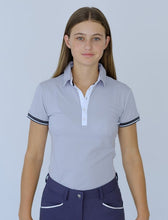 Load image into Gallery viewer, BTB GREY PIQUE POLO TOP
