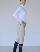 Load image into Gallery viewer, BTB &#39;PORTIA&#39; BEIGE BREECH with dark navy, white or  dark brown trim
