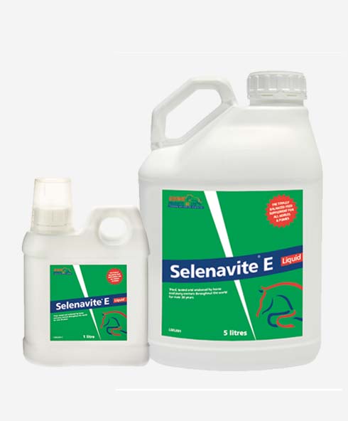 Selenavite E Liquid High Concentration Vitamin and Trace Element in highly palatable molasses base.