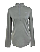 Load image into Gallery viewer, BTB MERINO ZIP FRONT PULLOVER - Slate  grey  color
